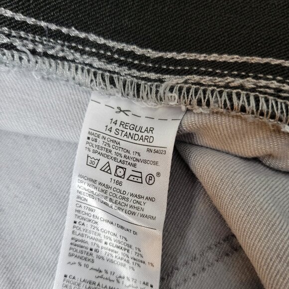 Old Navy Rockstar Mid Rise 14 Jeans Gray Pull on cozy grunge edgy Women classic - Picture 6 of 11